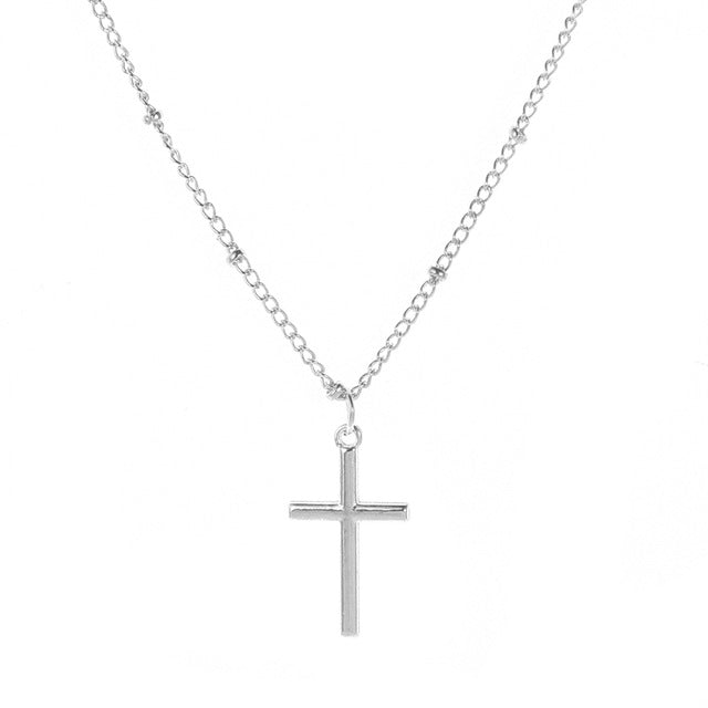 SUMENG New Fashion Summer Gold Chain Cross Necklace Small Gold Cross Religious Jewelry For Women 2020 Wholesale