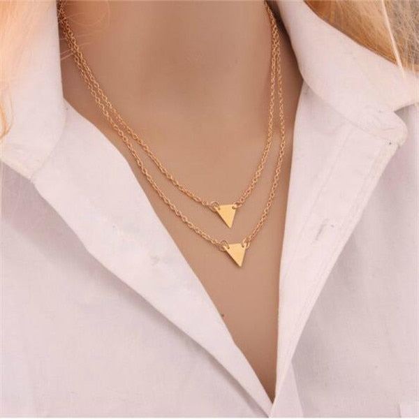 Hottest Fashion Casual Personality Circle Lariat Pendant Gold