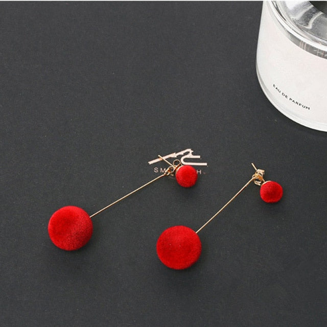 New Fashion Stud Earrings For Women Golden Color Round